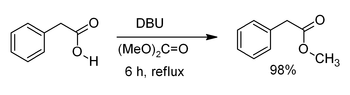 碳酸二甲酯對苯乙酸進行甲基化