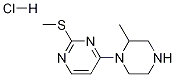 4-(2-Methyl-piperazin-1-yl)-2-methylsulfanyl-pyrimidine hydrochloride Struktur