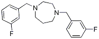 1,4-Bis-(3-fluoro-benzyl)-[1,4]diazepane Struktur