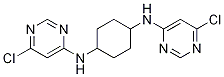 N,N'-Bis-(6-chloro-pyrimidin-4-yl)-cyclohexane-1,4-diamine Struktur