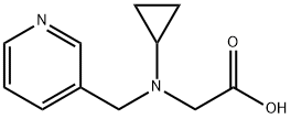 (Cyclopropyl-pyridin-3-ylMethyl-aMino)-acetic acid Struktur