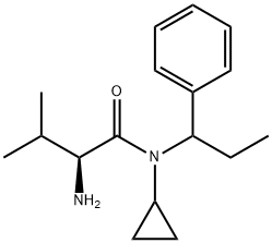 (S)-2-AMino-N-cyclopropyl-3-Methyl-N-(1-phenyl-propyl)-butyraMide Struktur