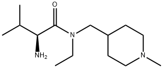 (S)-2-AMino-N-ethyl-3-Methyl-N-(1-Methyl-piperidin-4-ylMethyl)-butyraMide Struktur