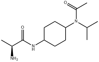 (S)-N-[4-(Acetyl-isopropyl-aMino)-cyclohexyl]-2-aMino-propionaMide Struktur