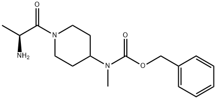 [1-((S)-2-AMino-propionyl)-piperidin-4-ylMethyl]-carbaMic acid benzyl ester Struktur