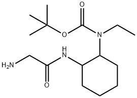 [2-(2-AMino-acetylaMino)-cyclohexyl]-ethyl-carbaMic acid tert-butyl ester Struktur