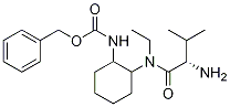 {2-[((S)-2-AMino-3-Methyl-butyryl)-ethyl-aMino]-cyclohexyl}-carbaMic acid benzyl ester Struktur