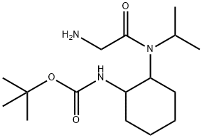 {2-[(2-AMino-acetyl)-isopropyl-aMino]-cyclohexyl}-carbaMic acid tert-butyl ester Struktur