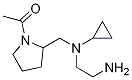 1-(2-{[(2-AMino-ethyl)-cyclopropyl-aMino]-Methyl}-pyrrolidin-1-yl)-ethanone Struktur