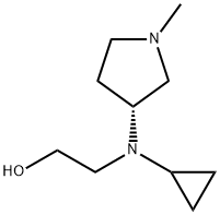 2-[Cyclopropyl-((R)-1-Methyl-pyrrolidin-3-yl)-aMino]-ethanol Struktur