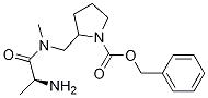 2-{[((S)-2-AMino-propionyl)-Methyl-aMino]-Methyl}-pyrrolidine-1-carboxylic acid benzyl ester Struktur