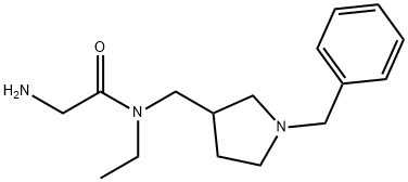 2-AMino-N-(1-benzyl-pyrrolidin-3-ylMethyl)-N-ethyl-acetaMide Struktur