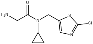 2-AMino-N-(2-chloro-thiazol-5-ylMethyl)-N-cyclopropyl-acetaMide Struktur