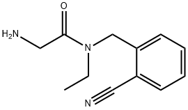 2-AMino-N-(2-cyano-benzyl)-N-ethyl-acetaMide Struktur