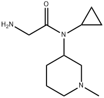 2-AMino-N-cyclopropyl-N-(1-Methyl-piperidin-3-yl)-acetaMide Struktur