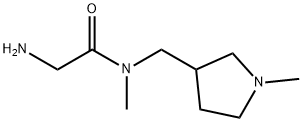 2-AMino-N-Methyl-N-(1-Methyl-pyrrolidin-3-ylMethyl)-acetaMide Struktur