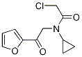 2-Chloro-N-cyclopropyl-N-(2-furan-2-yl-2-oxo-ethyl)-acetaMide Struktur