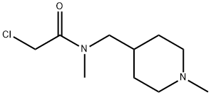 2-Chloro-N-Methyl-N-(1-Methyl-piperidin-4-ylMethyl)-acetaMide Struktur