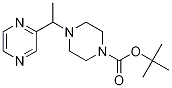 4-(1-Pyrazin-2-yl-ethyl)-piperazine-1-carboxylic acid tert-butyl ester Struktur