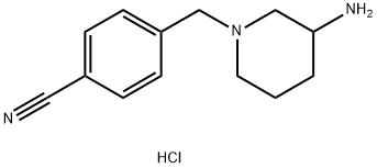 4-(3-AMino-piperidin-1-ylMethyl)-benzonitrile hydrochloride Struktur