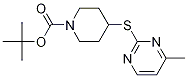 4-(4-Methyl-pyriMidin-2-ylsulfanyl)
-piperidine-1-carboxylic acid tert-
butyl ester Struktur