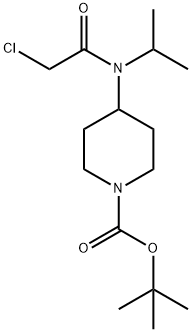 4-[(2-Chloro-acetyl)-isopropyl-aMino]-piperidine-1-carboxylic acid tert-butyl ester Struktur