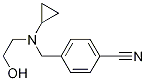 4-{[Cyclopropyl-(2-hydroxy-ethyl)-aMino]-Methyl}-benzonitrile Struktur