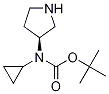 Cyclopropyl-(S)-pyrrolidin-3-yl-carbaMic acid tert-butyl ester Struktur