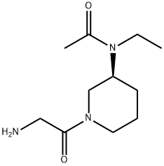 N-[(S)-1-(2-AMino-acetyl)-piperidin-3-yl]-N-ethyl-acetaMide Struktur