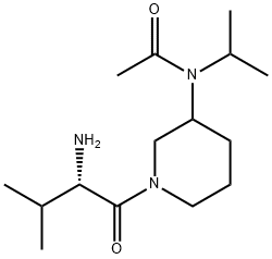 N-[1-((S)-2-AMino-3-Methyl-butyryl)-piperidin-3-yl]-N-isopropyl-acetaMide Struktur