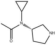 N-Cyclopropyl-N-(S)-pyrrolidin-3-yl-acetaMide Struktur