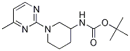 [1-(4-Methyl-pyrimidin-2-yl)-piperidin-3-yl]-carbamic acid tert-butyl ester Struktur