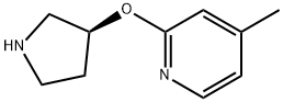 4-Methyl-2-((S)-pyrrolidin-3-yloxy)-pyridine hydrochloride Struktur