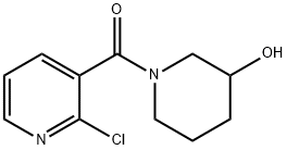 (2-Chloro-pyridin-3-yl)-(3-hydroxy-piperidin-1-yl)-Methanone Struktur