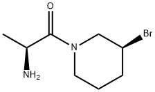 (S)-2-AMino-1-((S)-3-broMo-piperidin-1-yl)-propan-1-one Struktur