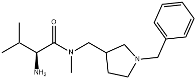 (S)-2-AMino-N-(1-benzyl-pyrrolidin-3-ylMethyl)-3,N-diMethyl-butyraMide Struktur