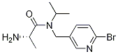 (S)-2-AMino-N-(6-broMo-pyridin-3-ylMethyl)-N-isopropyl-propionaMide Struktur