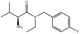 (S)-2-AMino-N-ethyl-N-(4-fluoro-benzyl)-3-Methyl-butyraMide Struktur