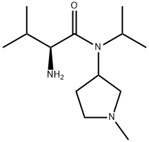 (S)-2-AMino-N-isopropyl-3-Methyl-N-(1-Methyl-pyrrolidin-3-yl)-butyraMide Struktur