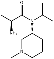 (S)-2-AMino-N-isopropyl-N-((R)-1-Methyl-piperidin-3-yl)-propionaMide Struktur