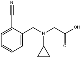 [(2-Cyano-benzyl)-cyclopropyl-aMino]-acetic acid Struktur