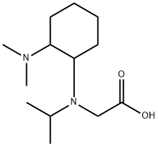 [(2-DiMethylaMino-cyclohexyl)-isopropyl-aMino]-acetic acid Struktur