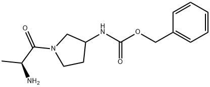 [1-((S)-2-AMino-propionyl)-pyrrolidin-3-yl]-carbaMic acid benzyl ester Struktur