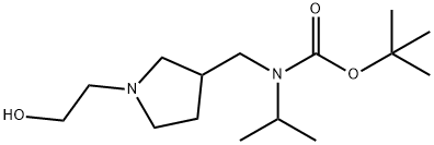 [1-(2-Hydroxy-ethyl)-pyrrolidin-3-ylMethyl]-isopropyl-carbaMic acid tert-butyl ester Struktur