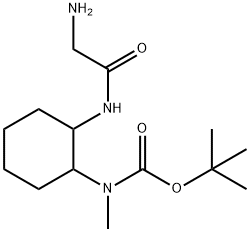 [2-(2-AMino-acetylaMino)-cyclohexyl]-Methyl-carbaMic acid tert-butyl ester Struktur