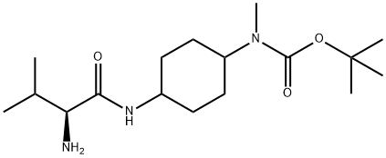 [4-((S)-2-AMino-3-Methyl-butyrylaMino)-cyclohexyl]-Methyl-carbaMic acid tert-butyl ester Struktur