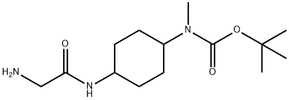 [4-(2-AMino-acetylaMino)-cyclohexyl]-Methyl-carbaMic acid tert-butyl ester Struktur