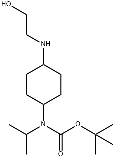 [4-(2-Hydroxy-ethylaMino)-cyclohexyl]-isopropyl-carbaMic acid tert-butyl ester Struktur