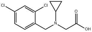 [Cyclopropyl-(2,4-dichloro-benzyl)-aMino]-acetic acid Struktur