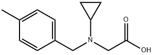 [Cyclopropyl-(4-Methyl-benzyl)-aMino]-acetic acid Struktur